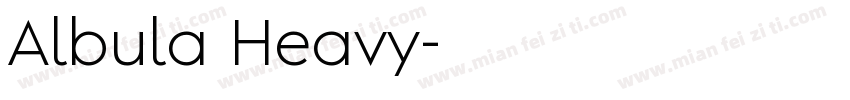 Albula Heavy字体转换